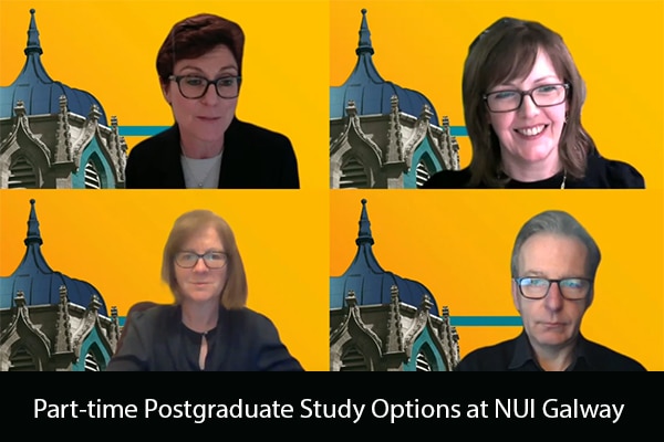 Watch the Webinar: Part-time Postgraduate Study Options at NUI Galway